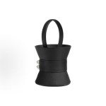 HERMES Medor Mini Medor Silver clasp handbag for women 89 Noir black